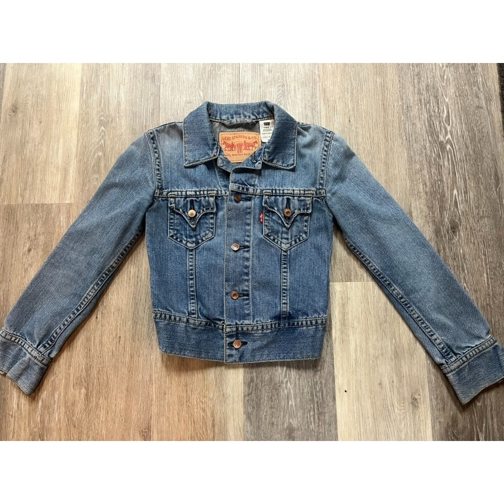 Vtg Levi's Iconic Type 1 Trucker Ranch Denim Jean Jacket Women's Size Small